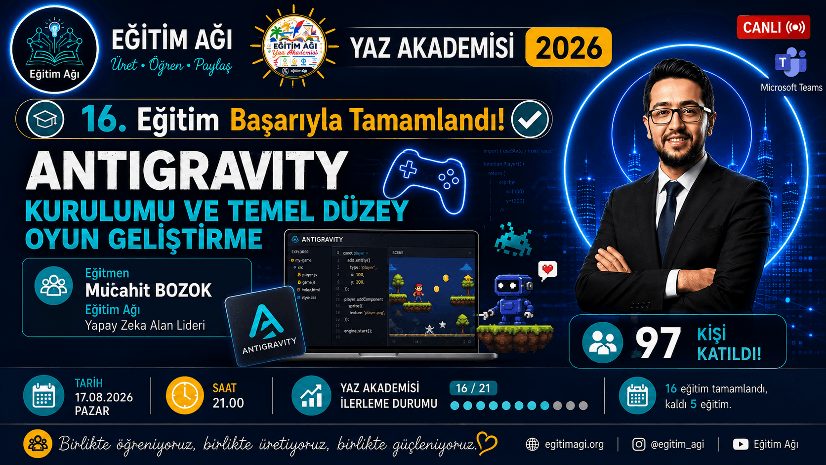 Antigravity Kurulumu ve Temel Düzey Oyun Geliştirme