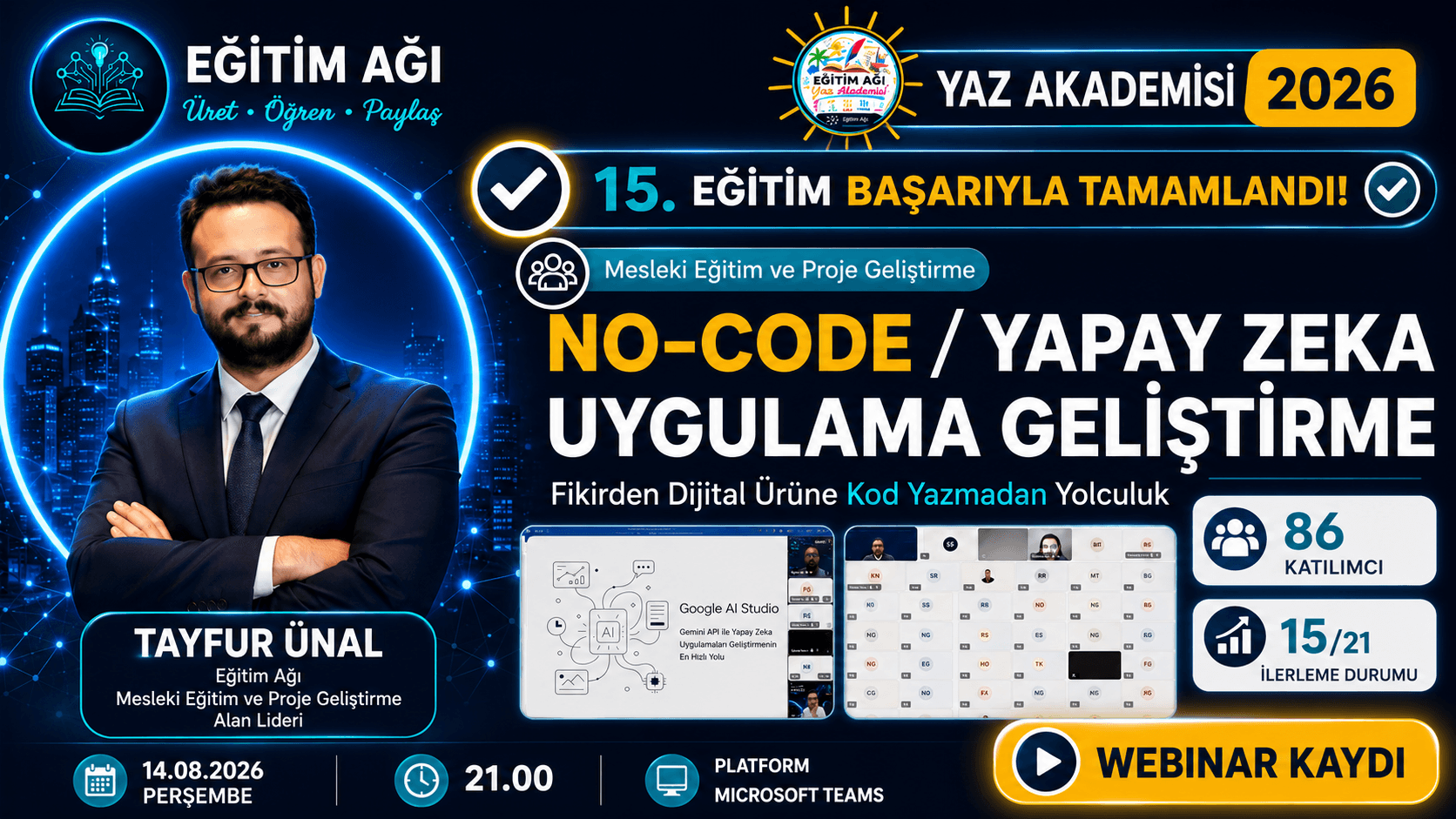 No-Code / Yapay Zekâ ile Uygulama Geliştirme